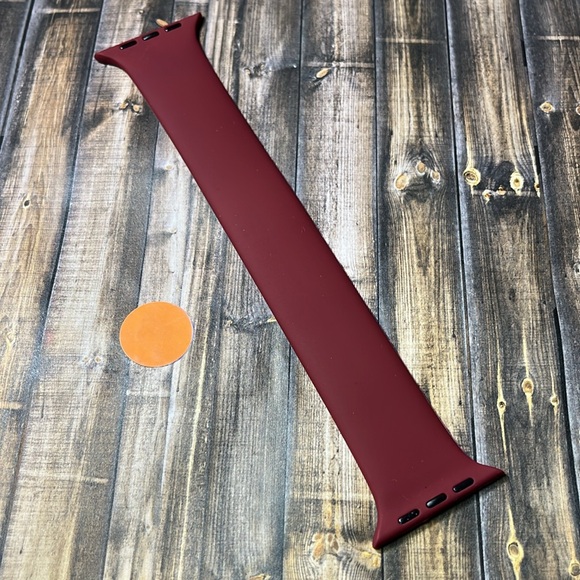 5for$10 Red Textured Silicone 42mm/44mm/45mm/49mm Apple Watchband Accessories - Picture 4 of 4